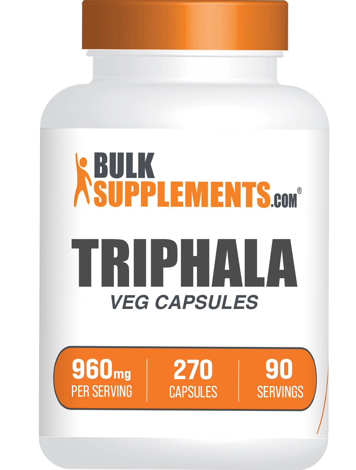 BulkSupplements.com Triphala 270 capsules bottle image