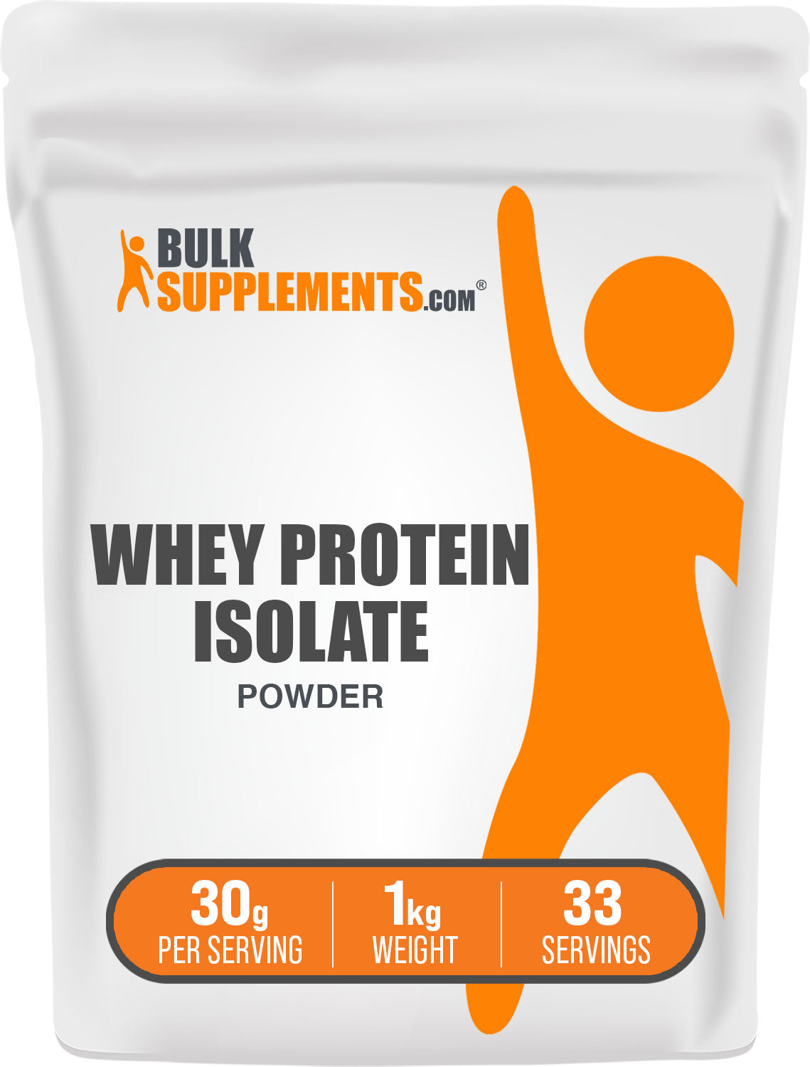 BulkSupplements.com Whey Protein Isolate Powder 1kg bag image