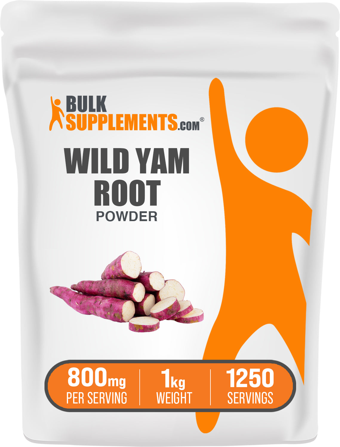 BulkSupplements.com Wild Yam Powder 1kg bag image