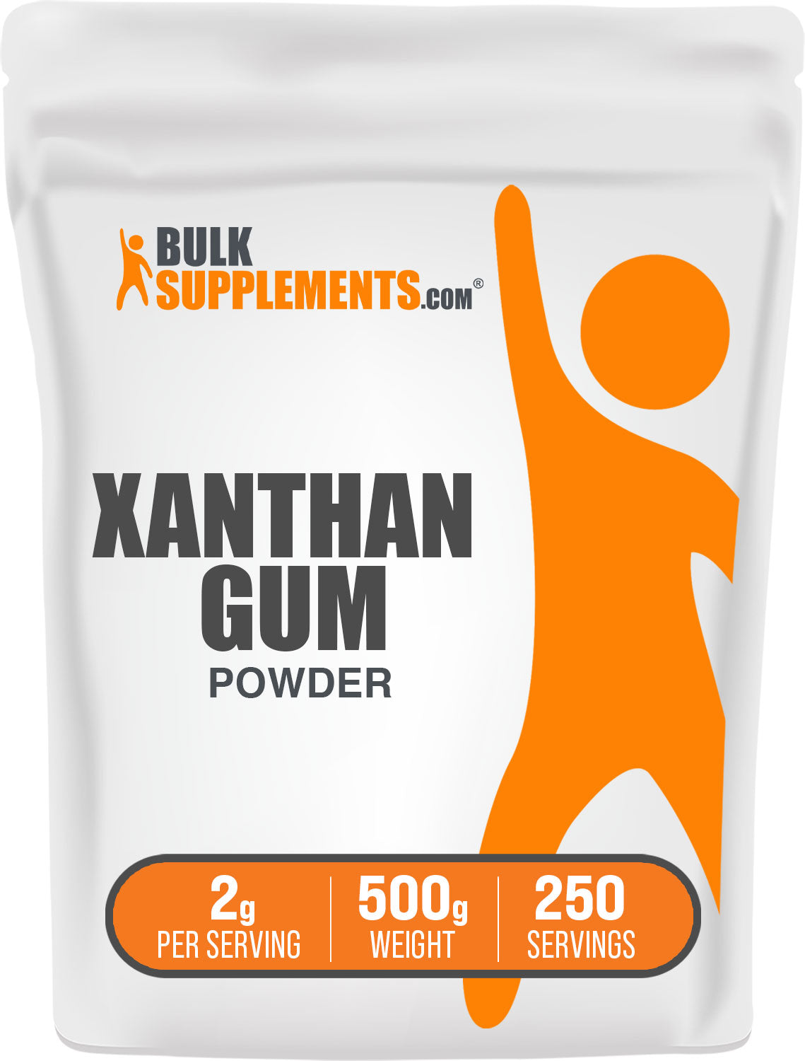 BulkSupplements.com Xanthan Gum Powder 500g bag image
