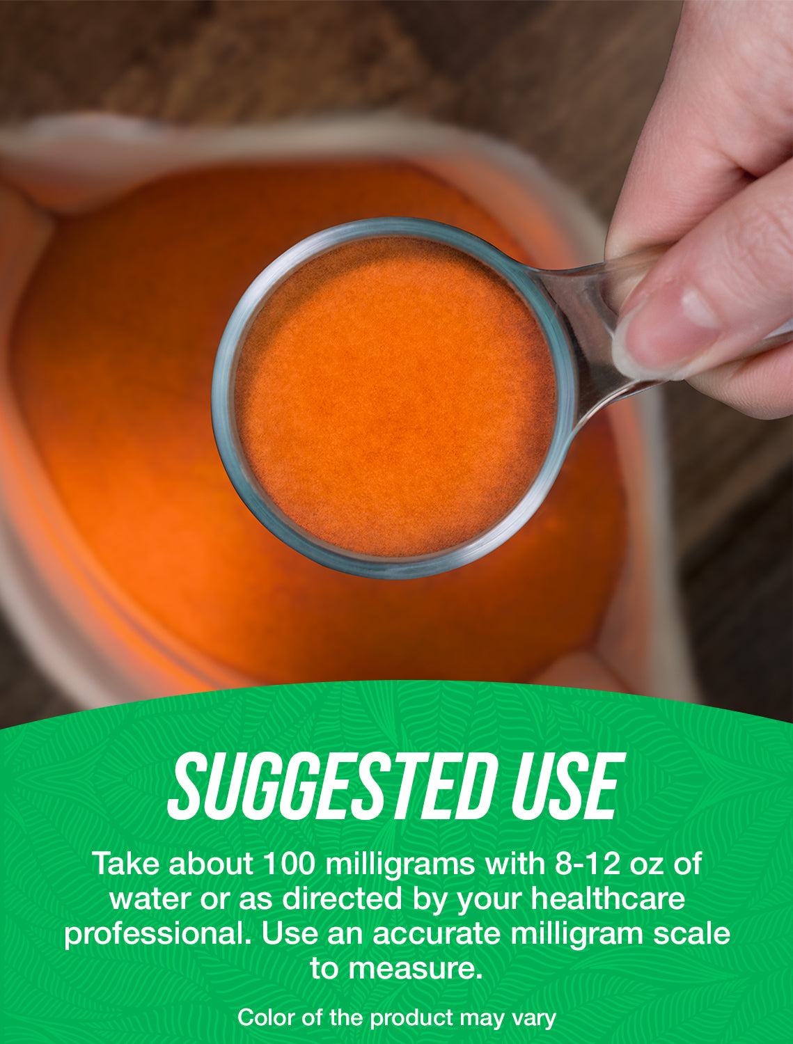 Zeaxanthin Powder Suggested Use Image