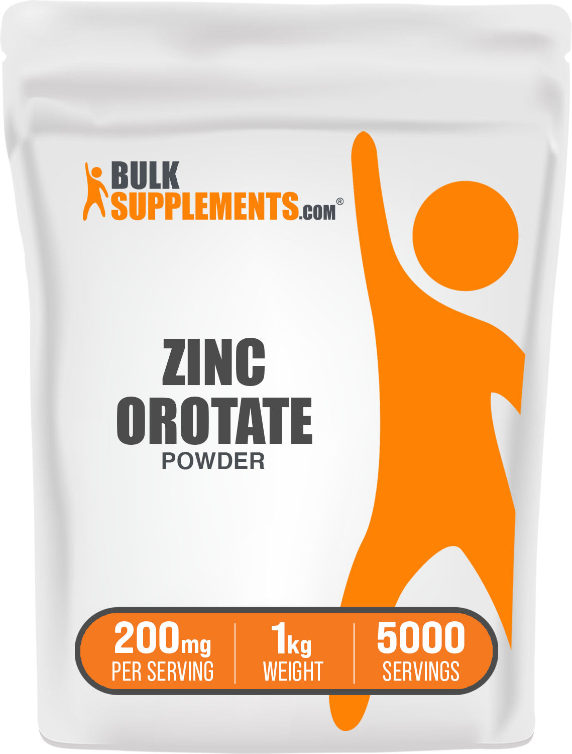 BulkSupplements.com Zinc Orotate Powder 1kg bag image