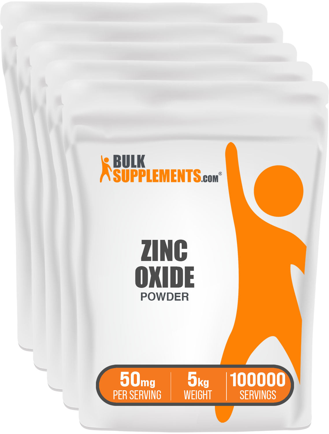 BulkSupplements.com Zinc Oxide Powder 5kg bag image