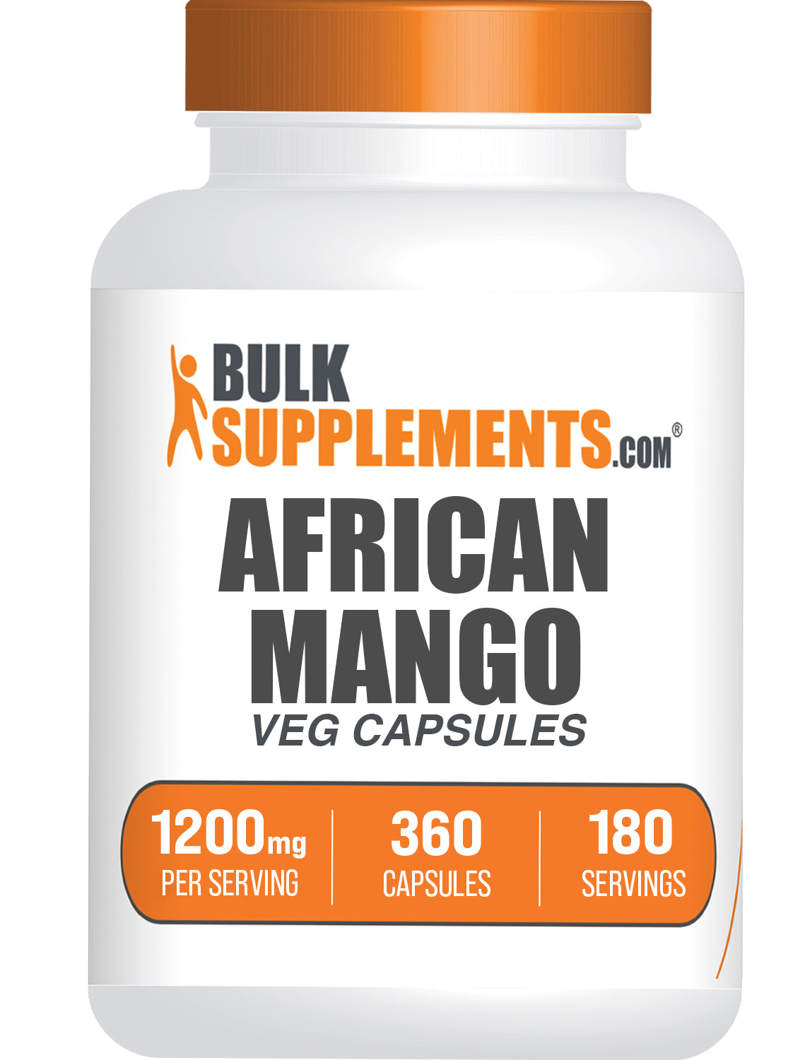 BulkSupplements.com African Mango Extract 360 capsules bottle image