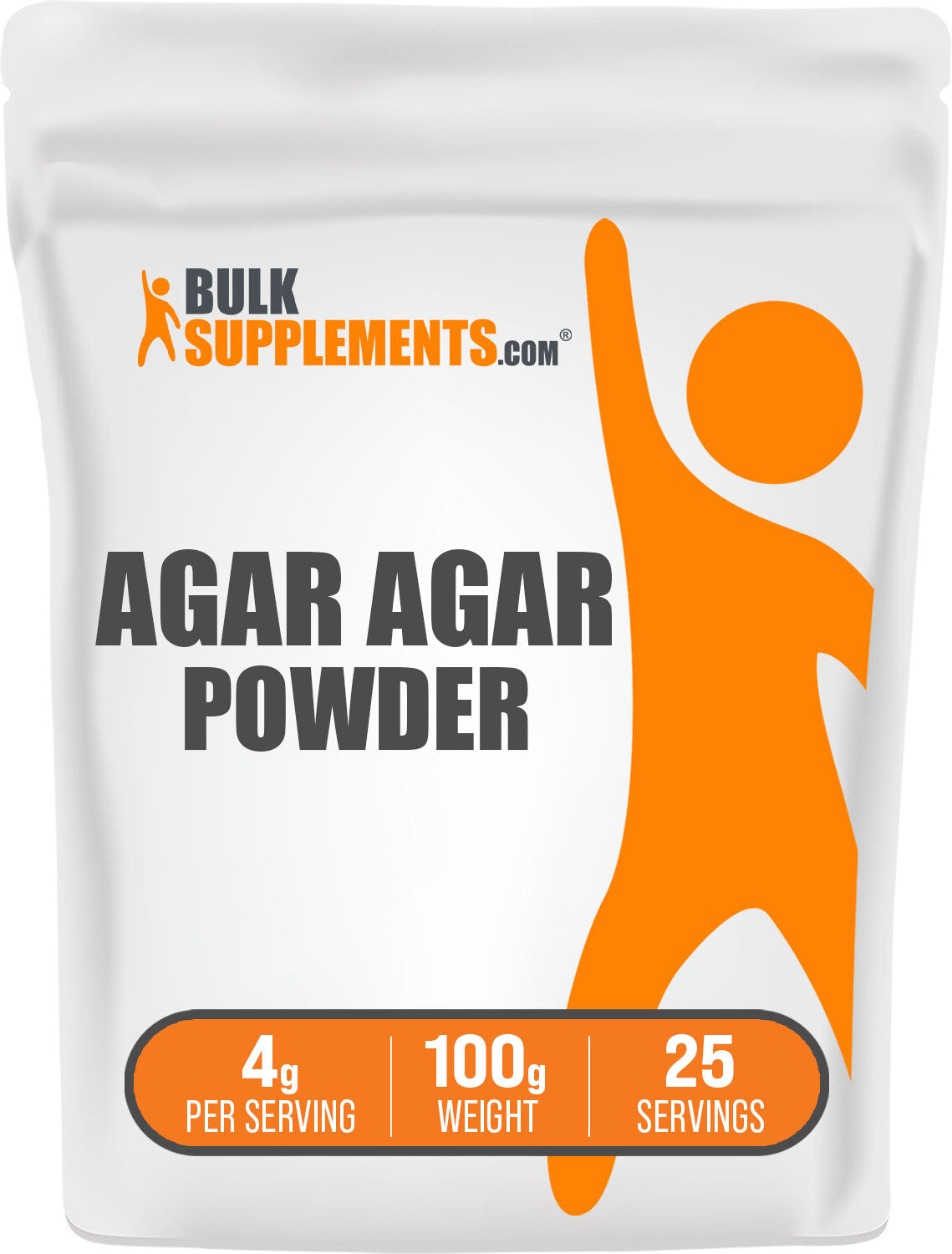 BulkSupplements.com Agar Agar 100g Bag