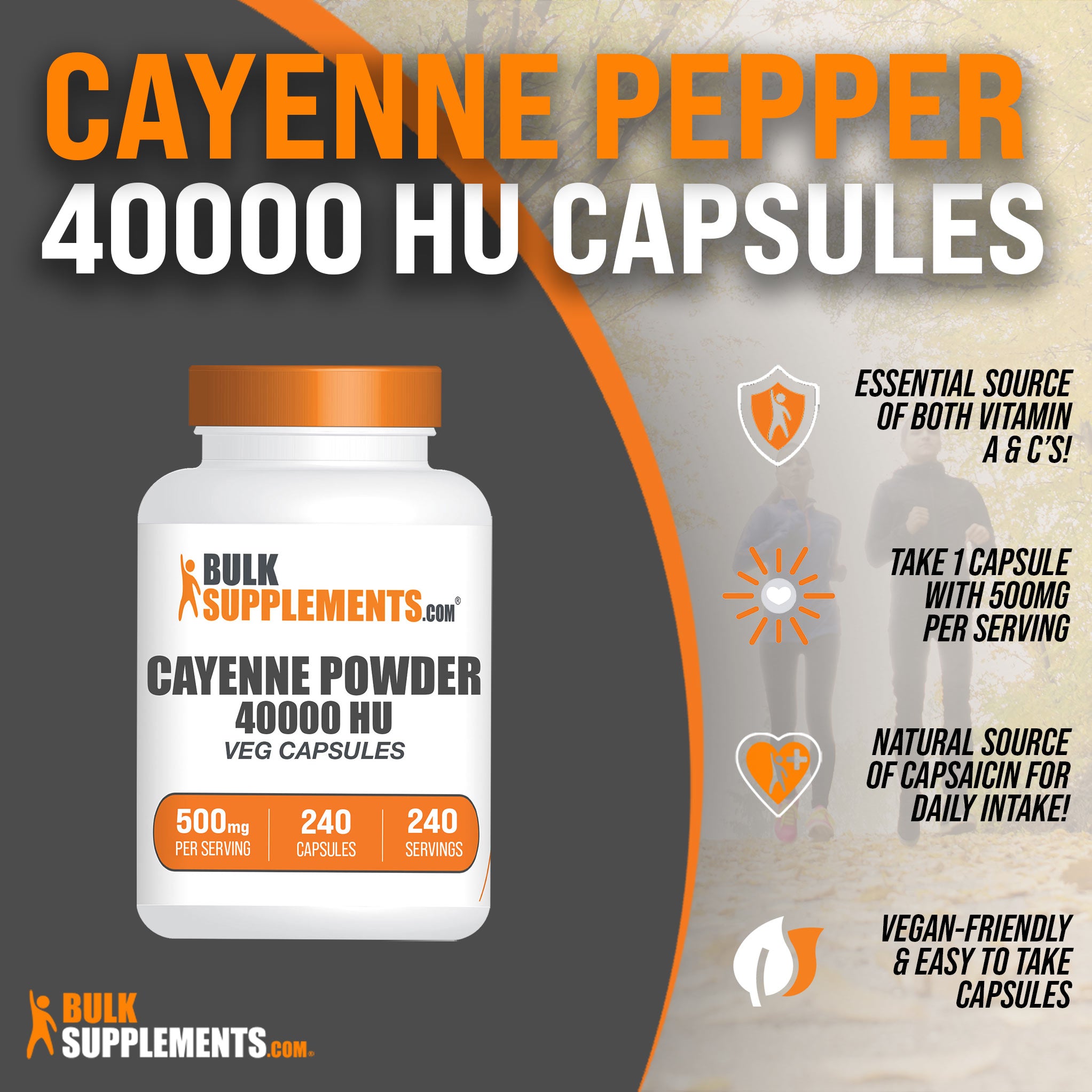 Cayenne Pepper 40000HU Capsules