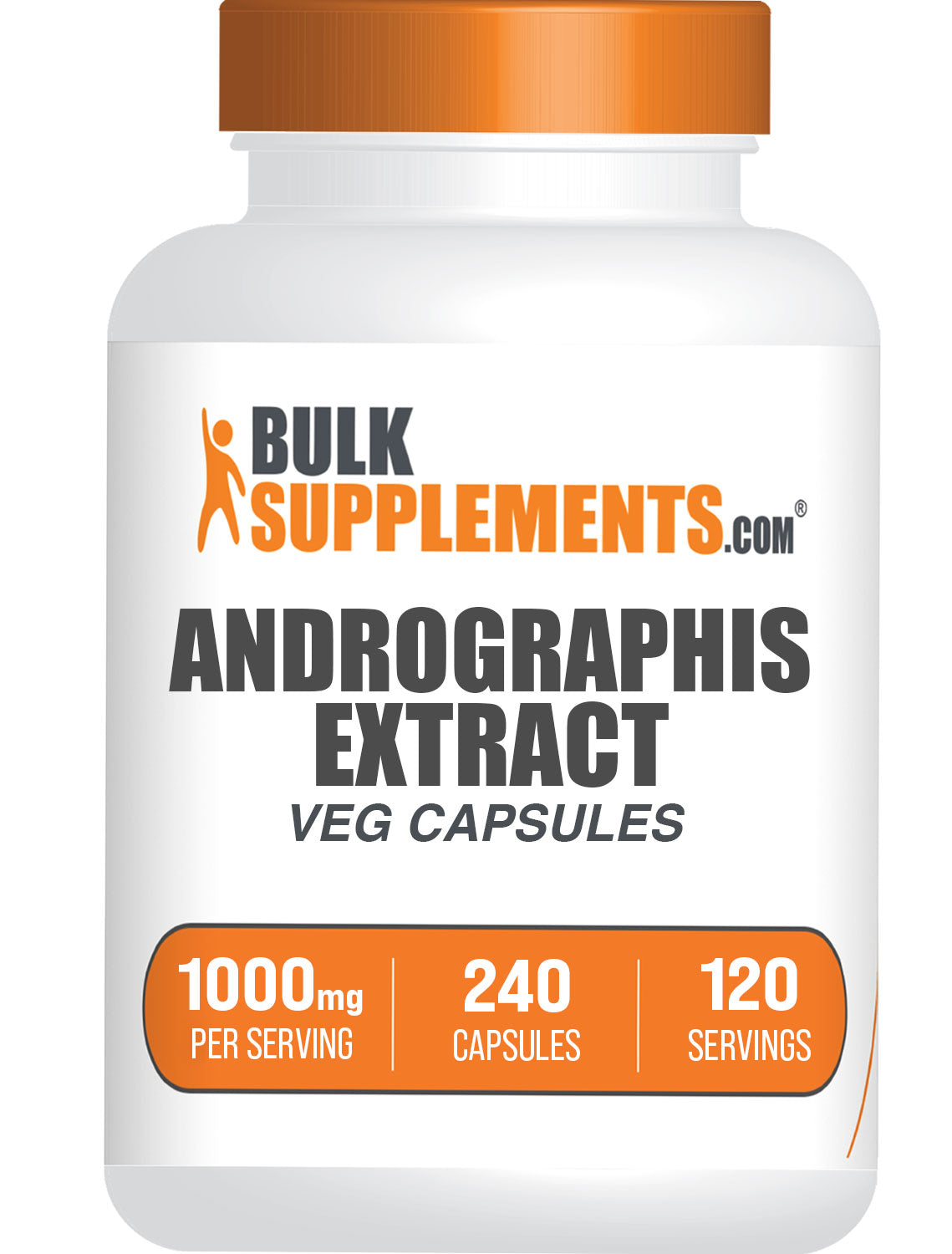 BulkSupplements.com Andrographis Extract 240 capsules bottle image