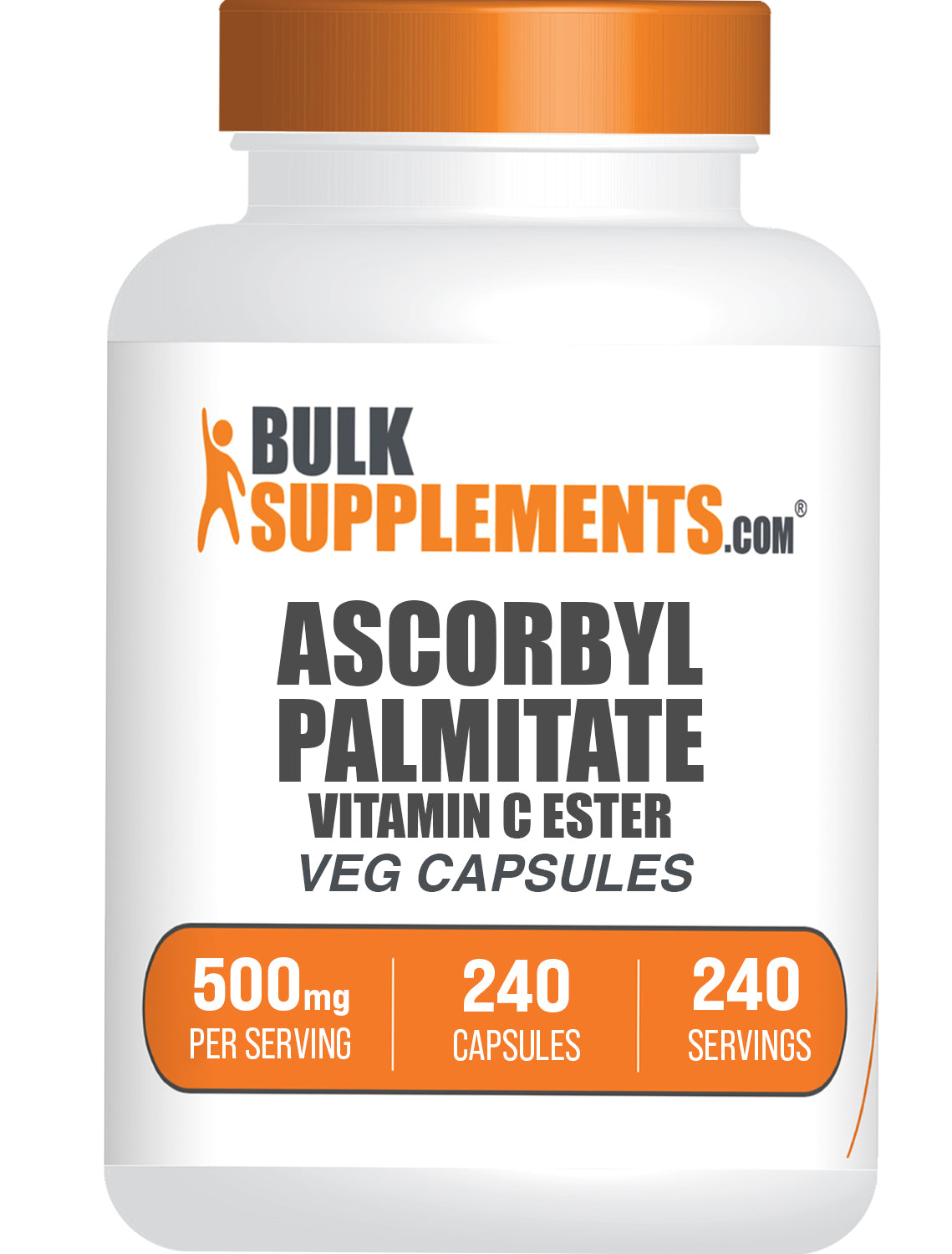 BulkSupplements.com Ascorbyl Palmitate 240 capsules bottle image