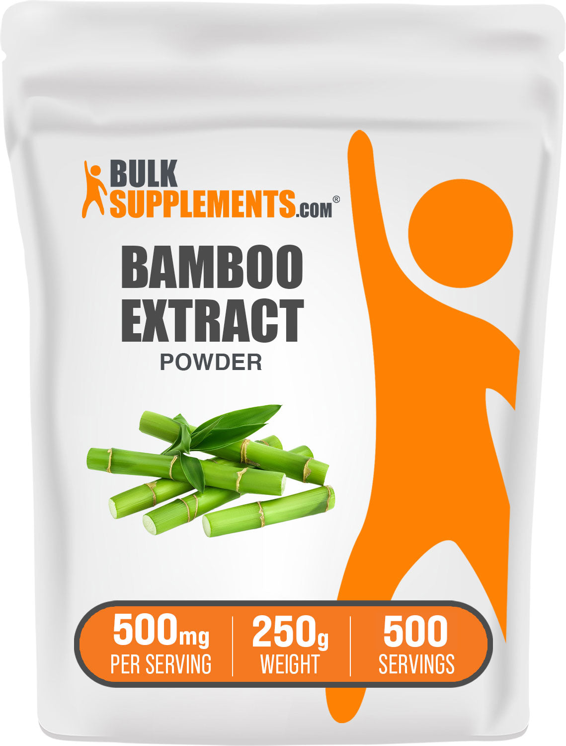 BulkSupplements.com Bamboo Extract Powder 250g bag image