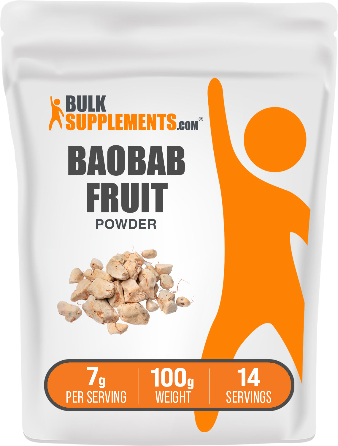 BulkSupplements.com Baobab Powder 100g bag image