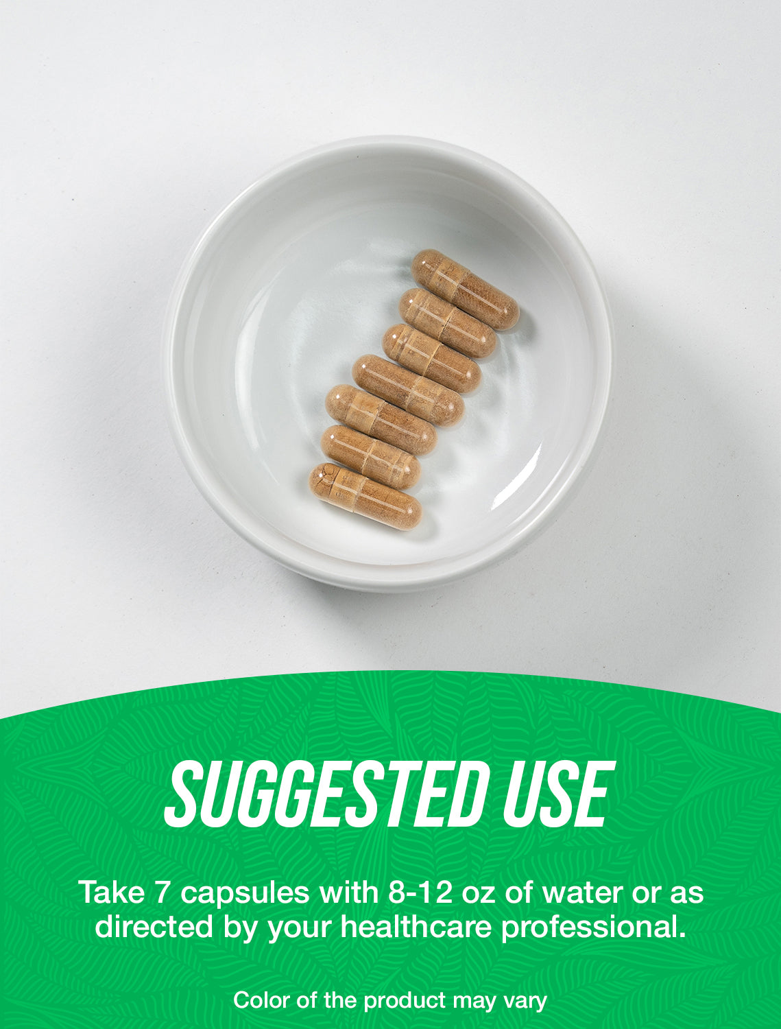 Black maca root capsules suggested use image