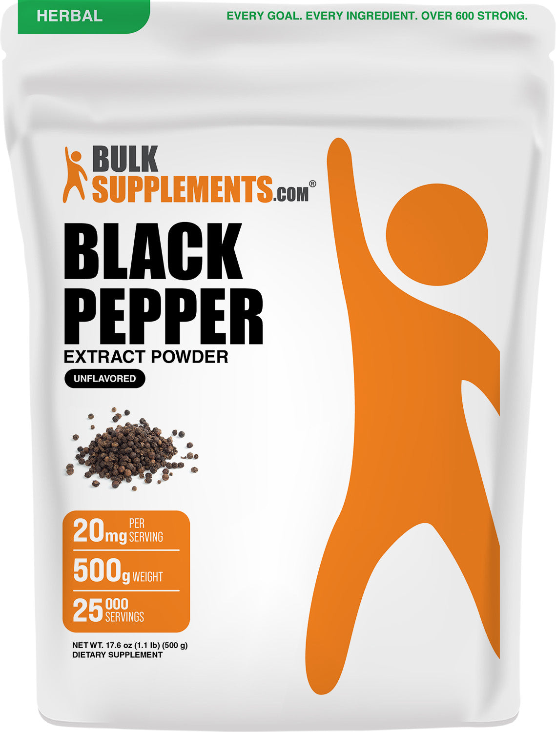 Black Pepper Extract Powder 500g Main Image