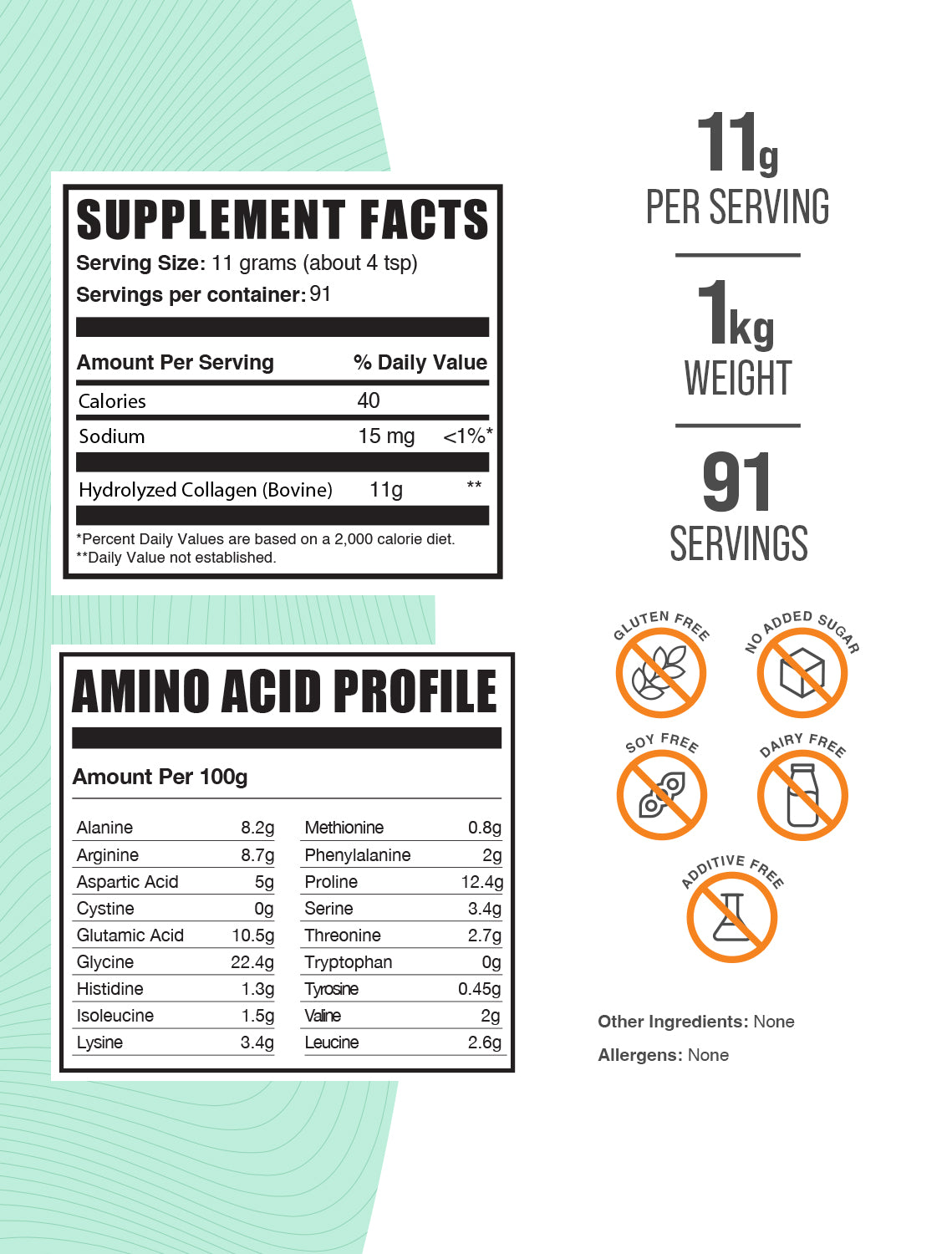 Bovine Collagen Label