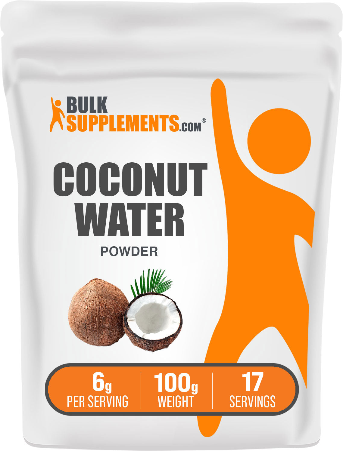 BulkSupplements.com Coconut Water Powder 100g bag image