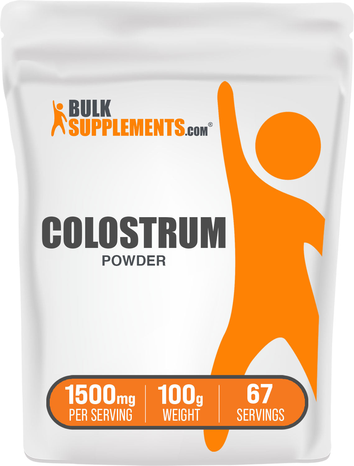 BulkSupplements.com Colostrum Powder 100g bag image