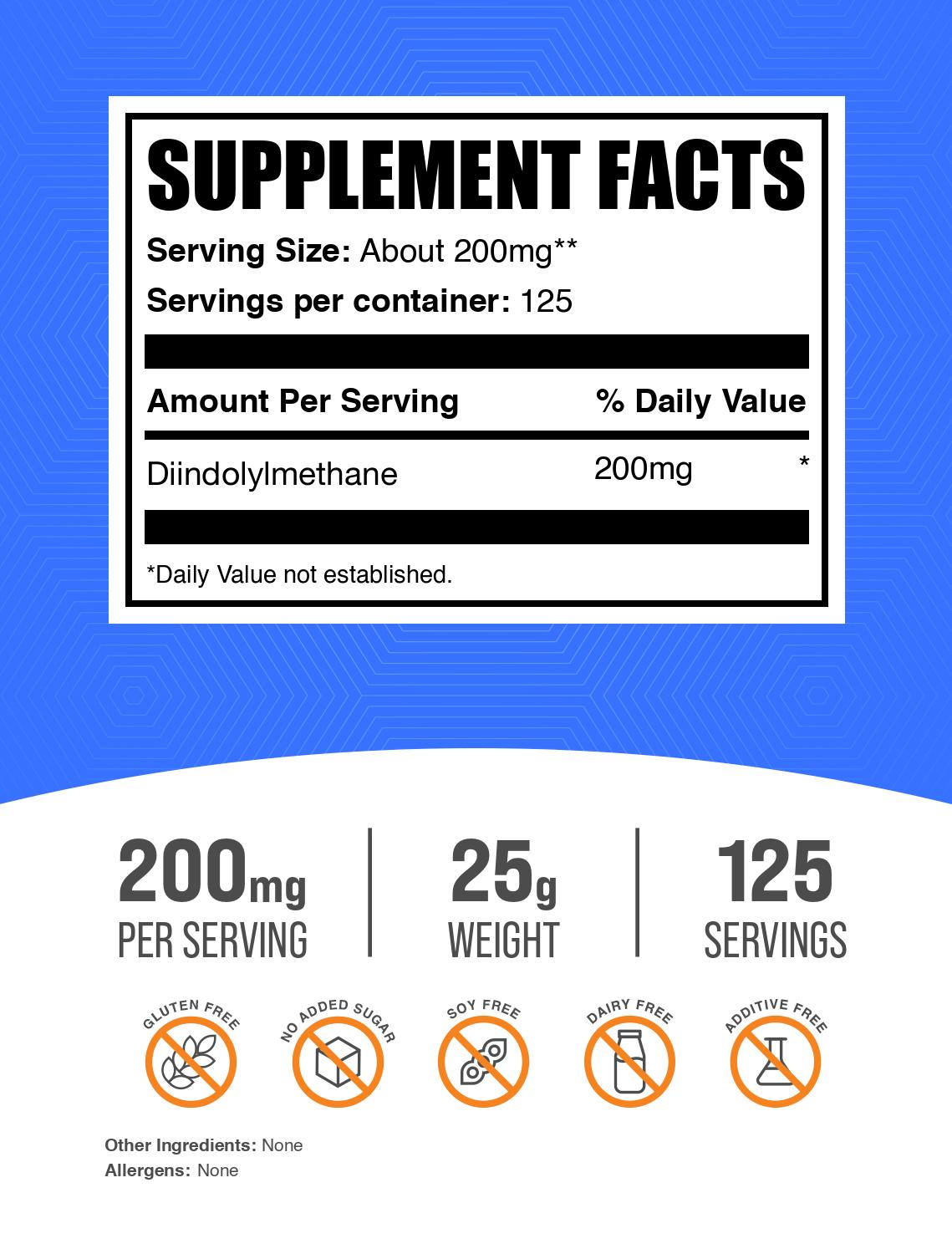 DIM powder label 25g