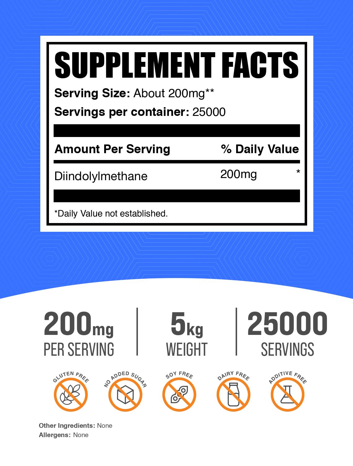 DIM powder label 5kg