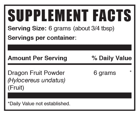 dragon fruit powder mini label