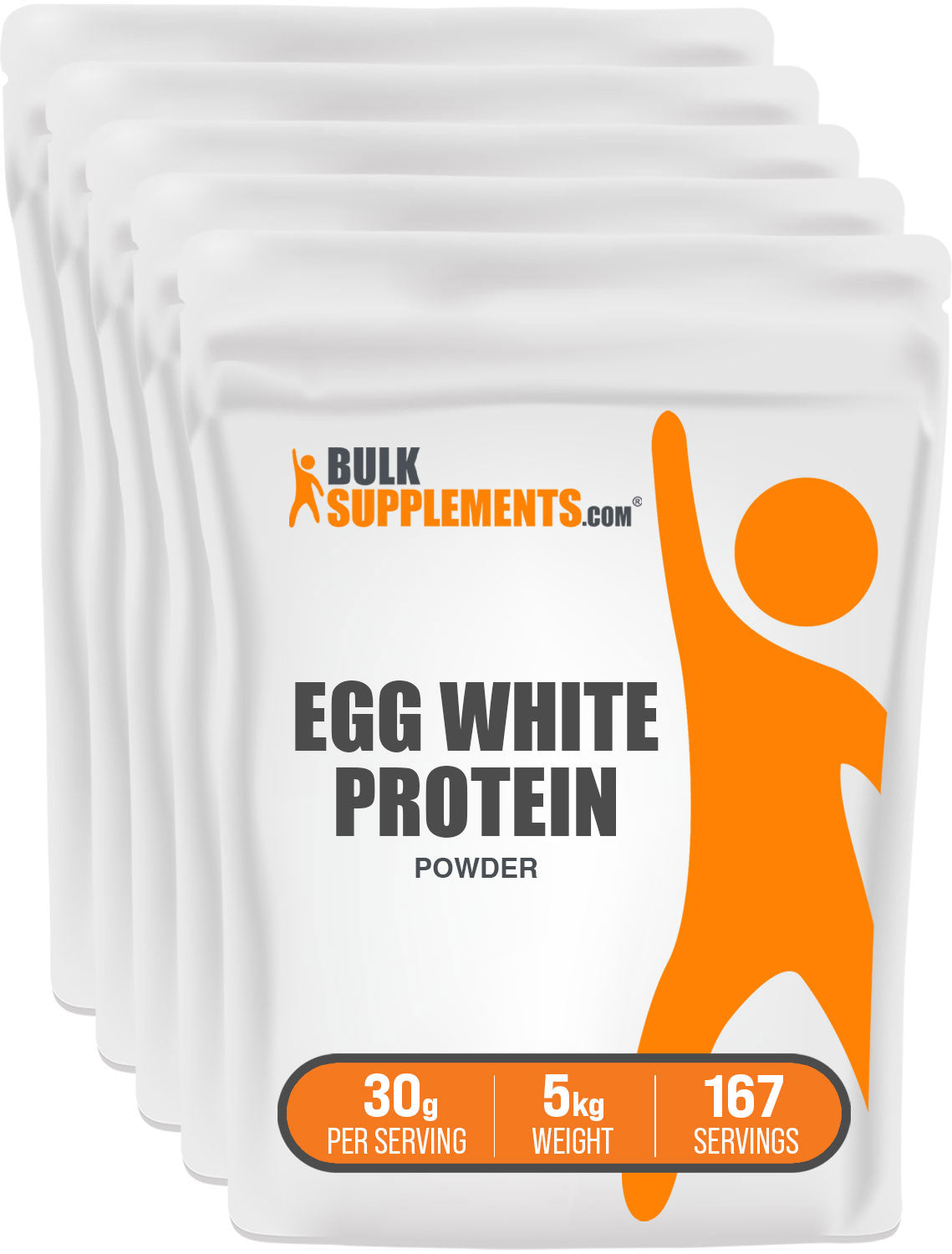 BulkSupplements.com Egg White Protein 5kg bag image