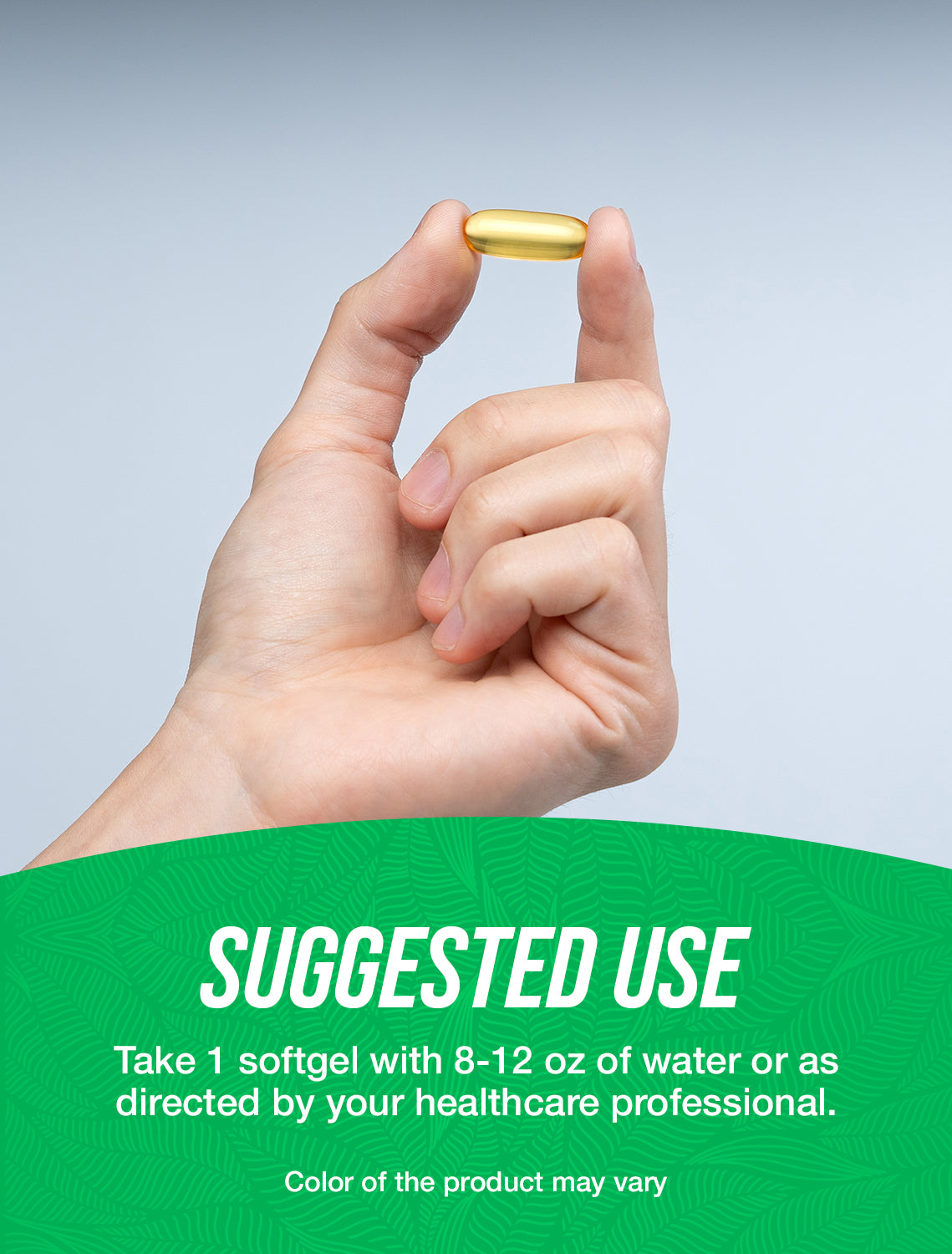 Flaxseed oil softgels suggested use image