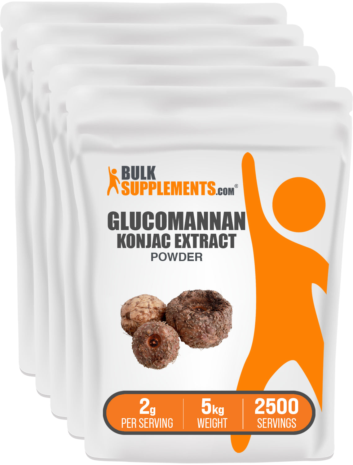 BulkSupplements.com Konjac Root Extract Powder 5kg bag image