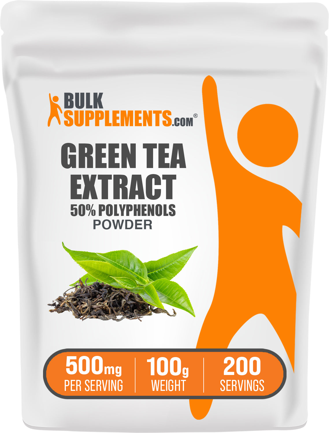 Green Tea Extract (50 Polyphenols) Powder 100g Main Image