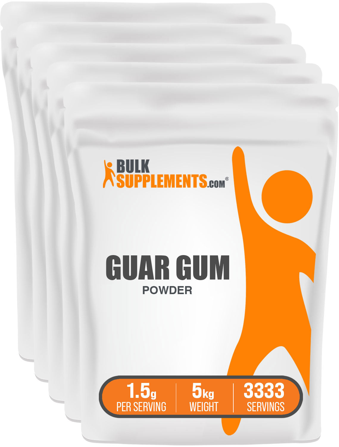 BulkSupplements.com Guar Gum Powder 5kg bag image