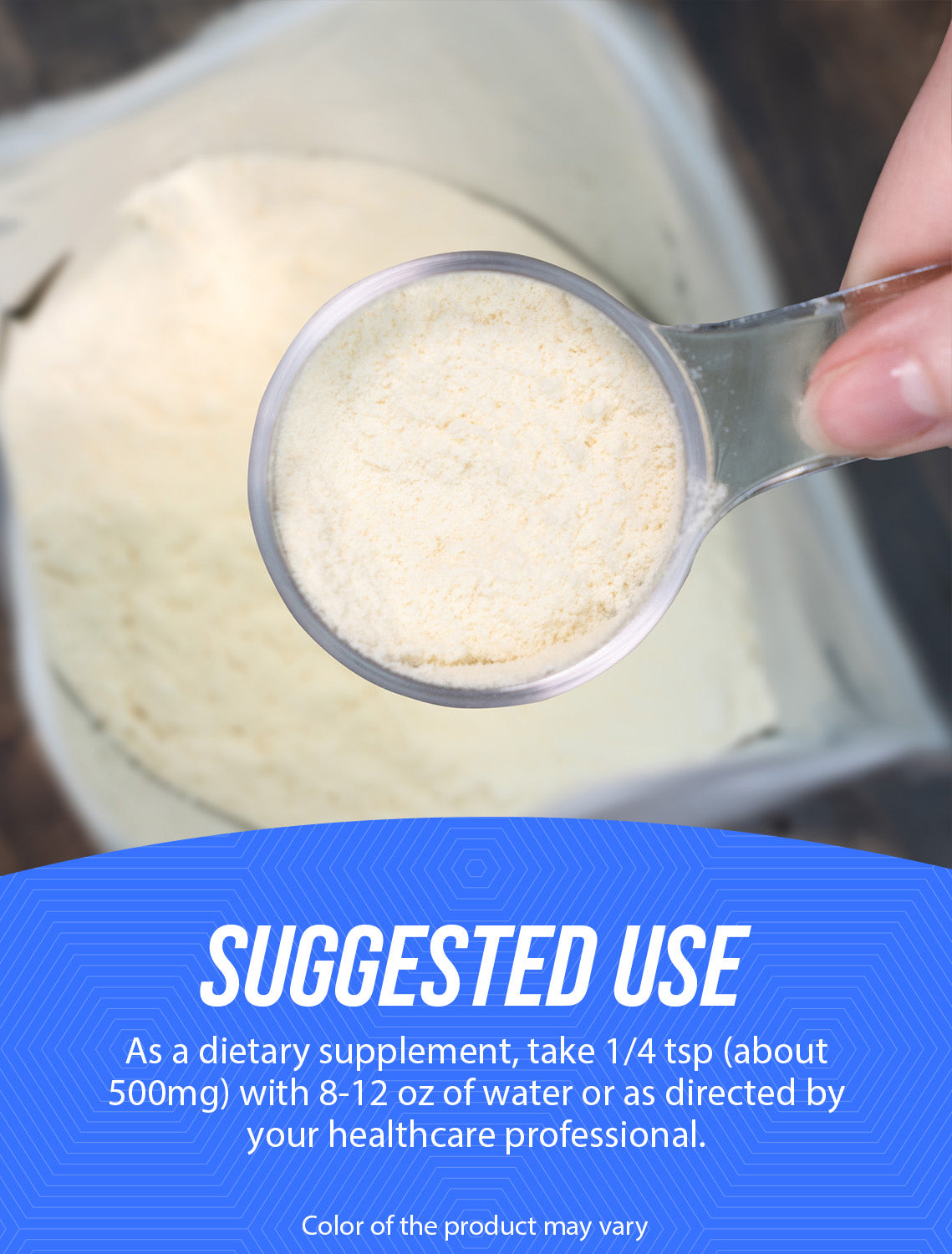 Hydrolyzed Keratin Powder Suggested Use Image