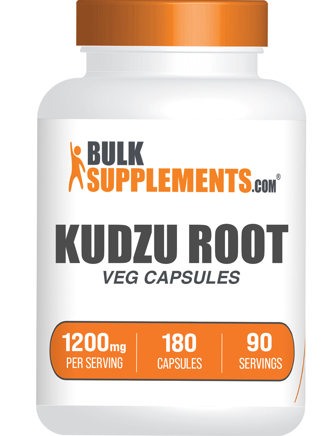 BulkSupplements.com Kudzu Root 180 capsules bottle image