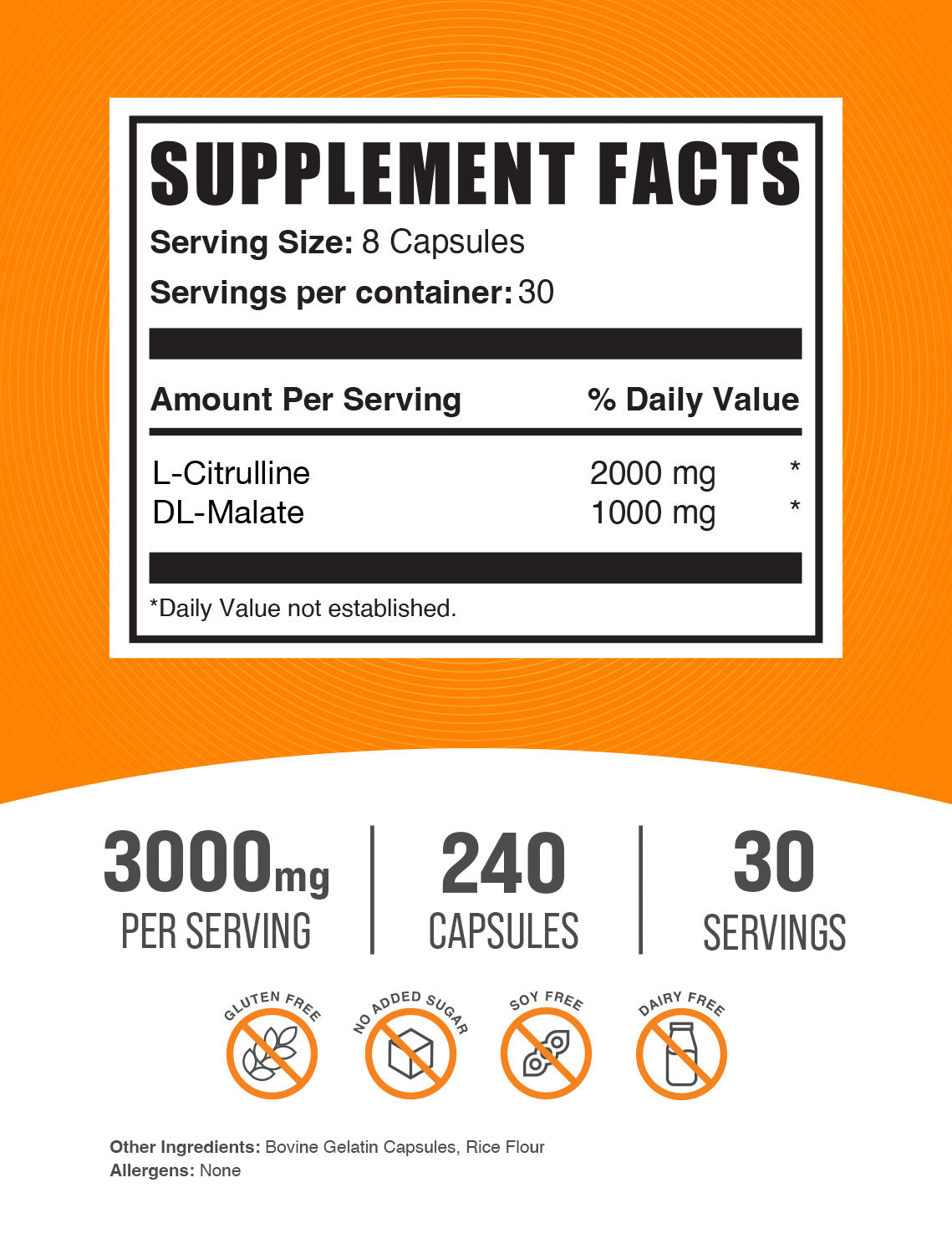 alt
Label kapsul L-Citrulline DL-Malate 2:1 240 ct