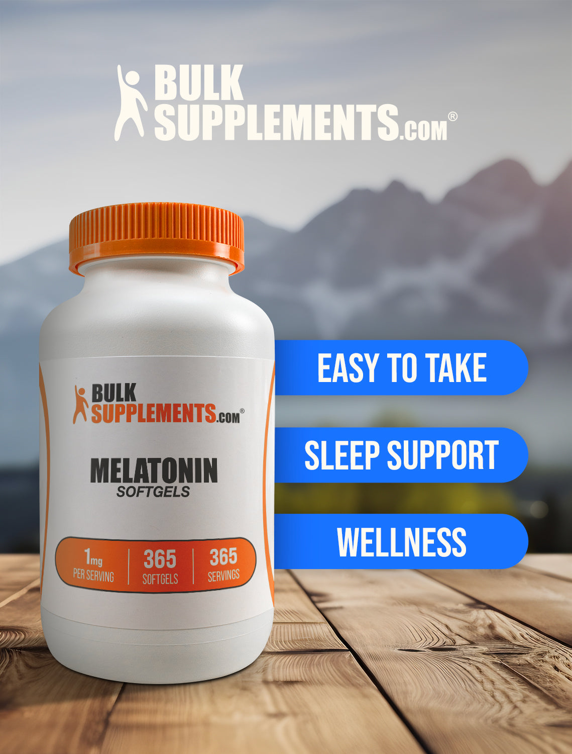 Melatonin softgels 1mg 365 ct keyword image