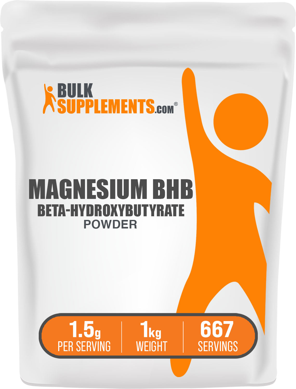 BulkSupplements.com Magnesium BHB Powder 1kg bag image