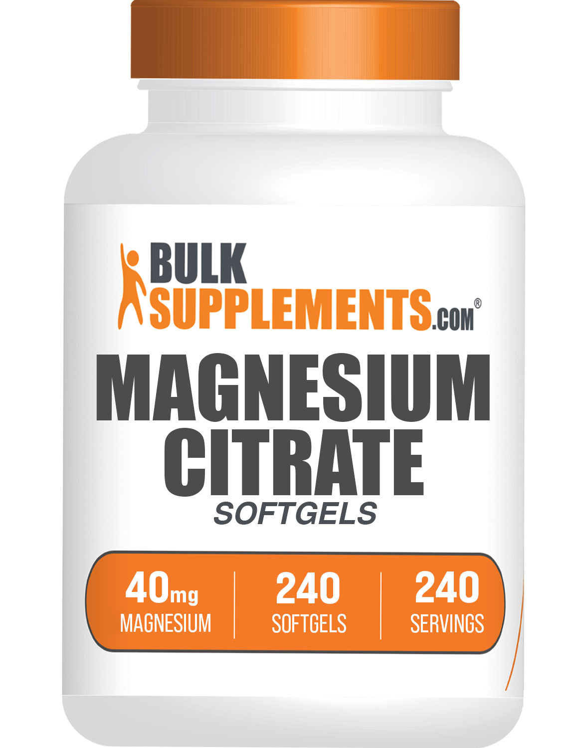 Bulksupplements.com Magnesium Citrate Softgels 240ct