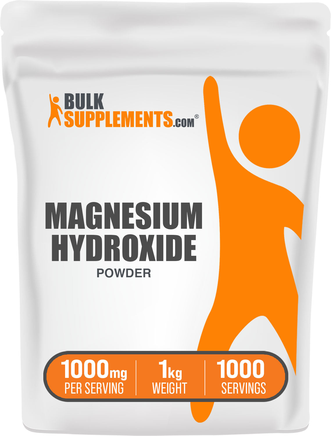 BulkSupplements Magnesium Hydroxide Powder 1kg bag