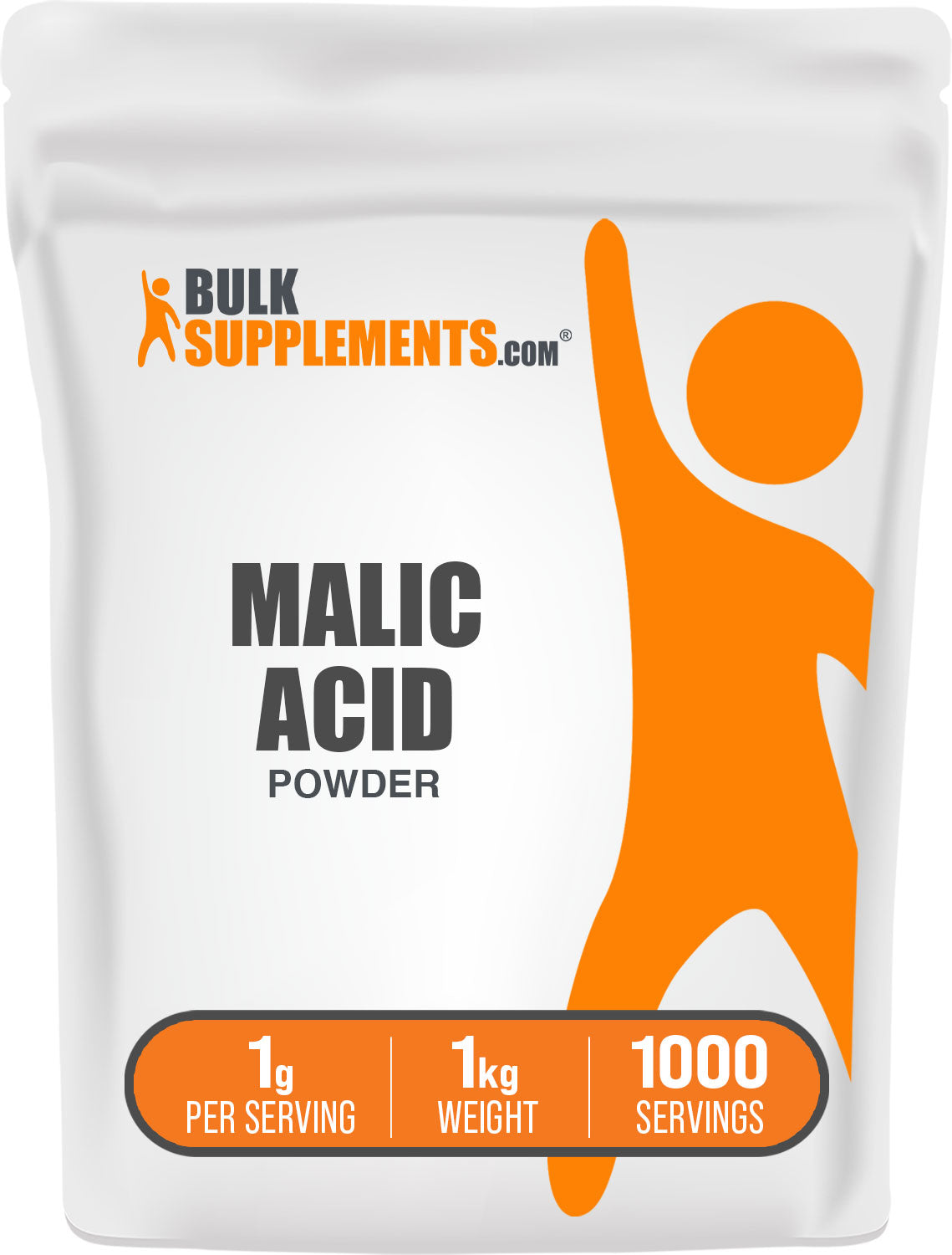 BulkSupplements.com Malic Acid Powder 1kg bag image