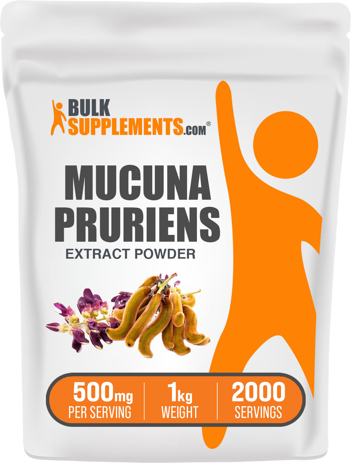 BulkSupplements Mucuna Pruriens Extract Powder 1kg bag