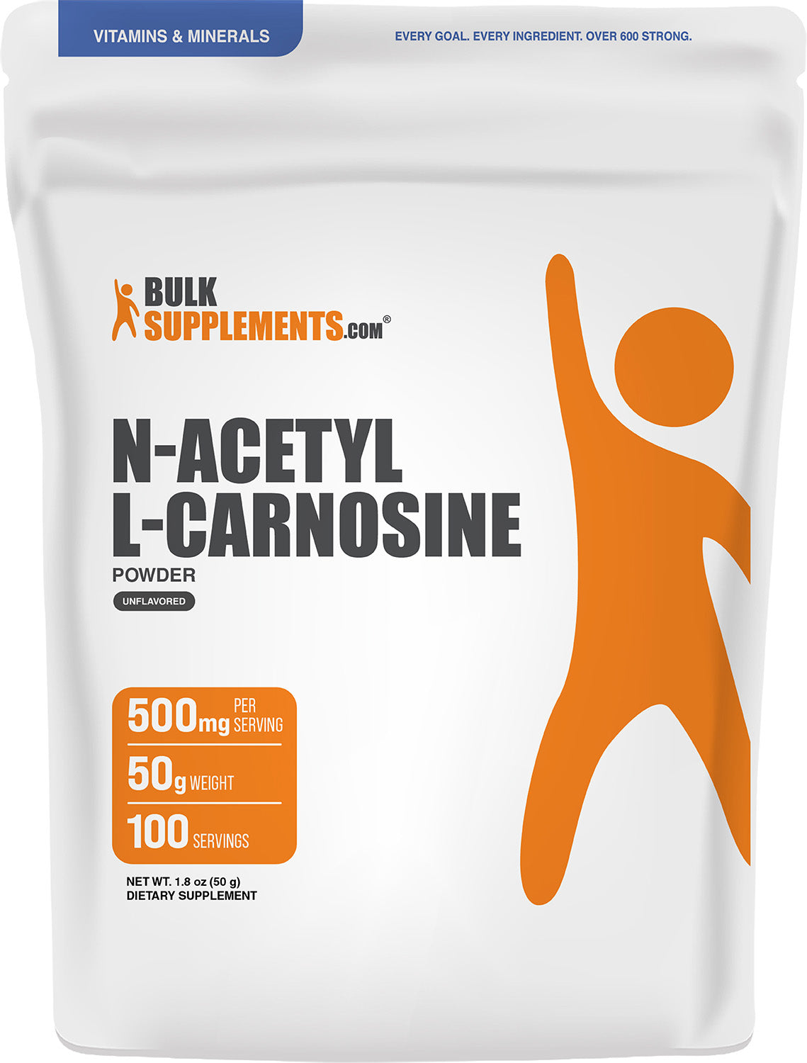 N-Acetyl L-Carnosine Powder NALC 50g Main Image