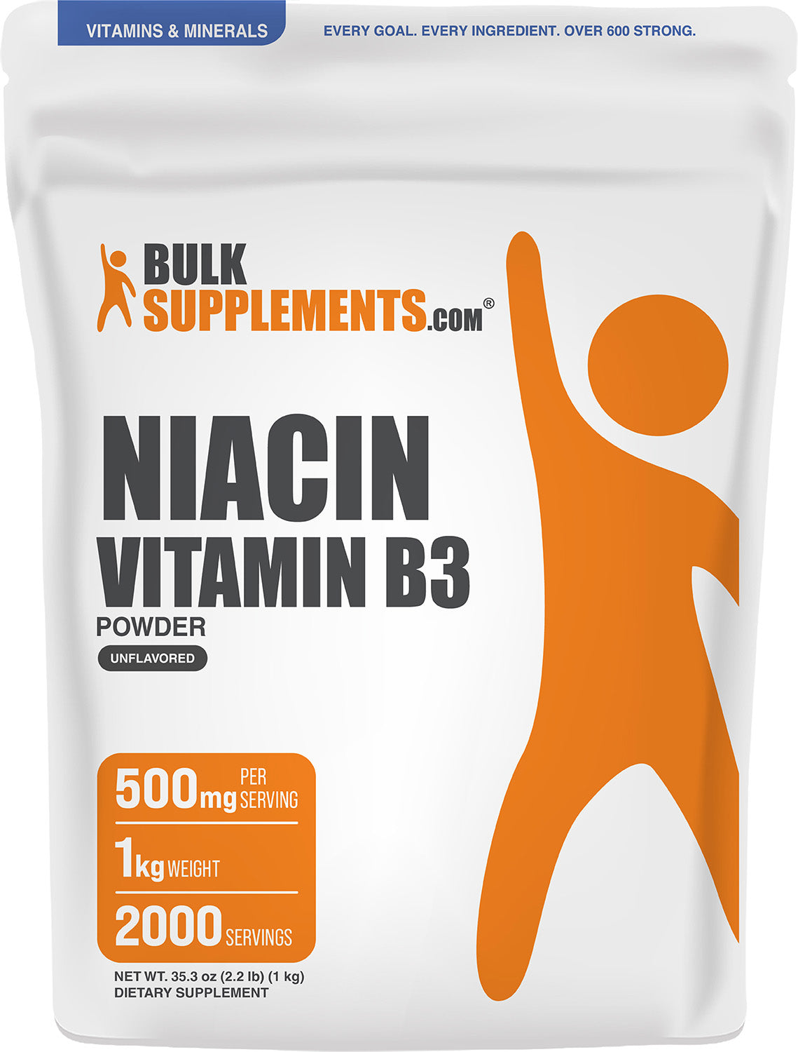 Niacin Vitamin B3 Powder 1kg Main Image