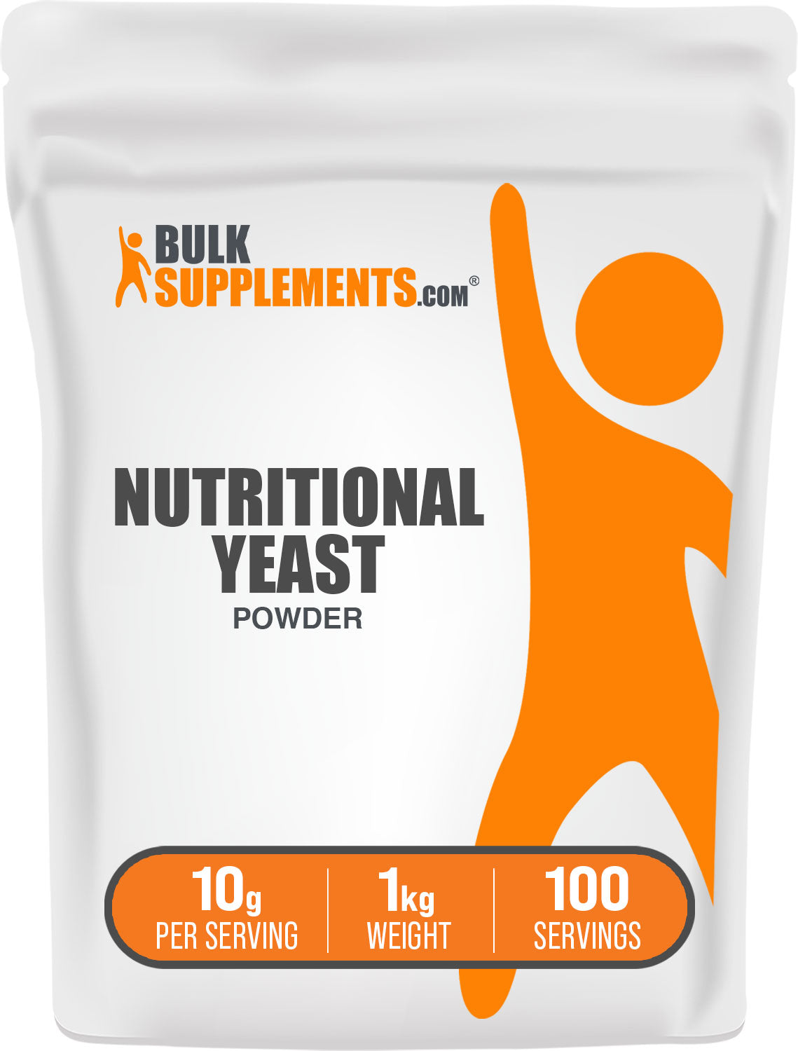 BulkSupplements.com Nutritional Yeast Powder 1kg bag image