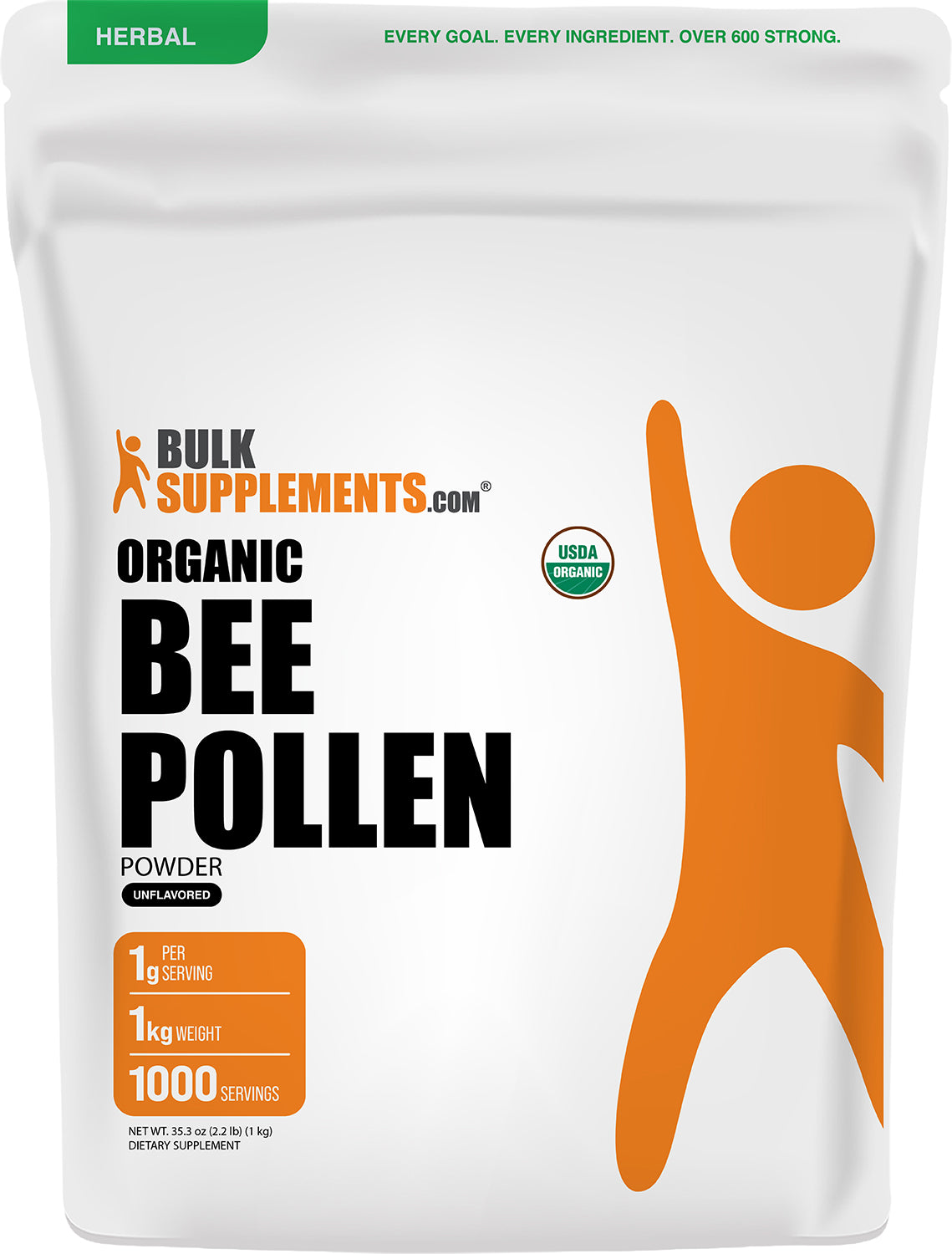Organic Bee Pollen Powder 1kg Main Image