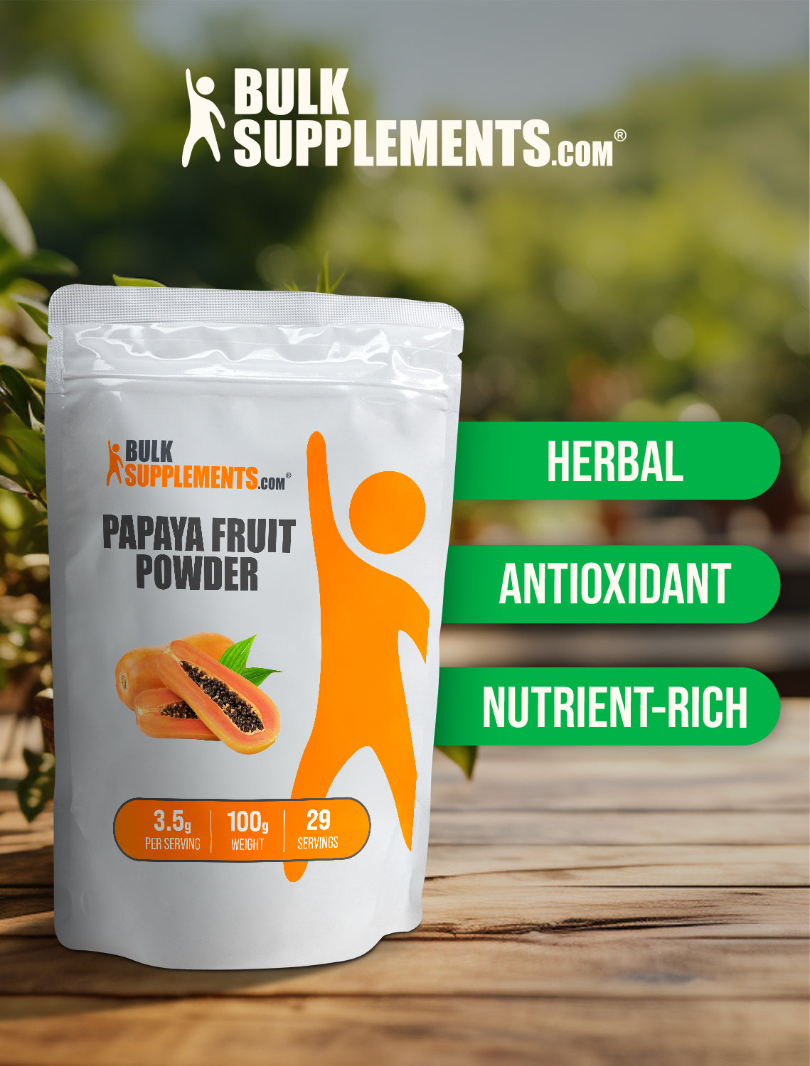 Papaya fruit powder 100g keywords image