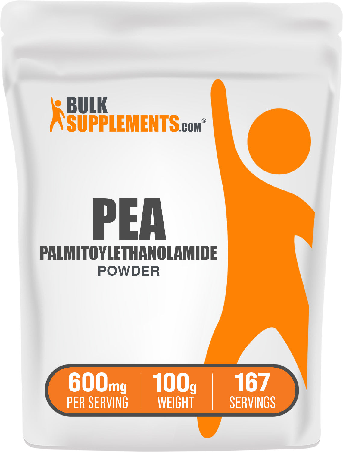 BulkSupplements.com Palmitoylethanolamide (PEA) Powder 100g bag image