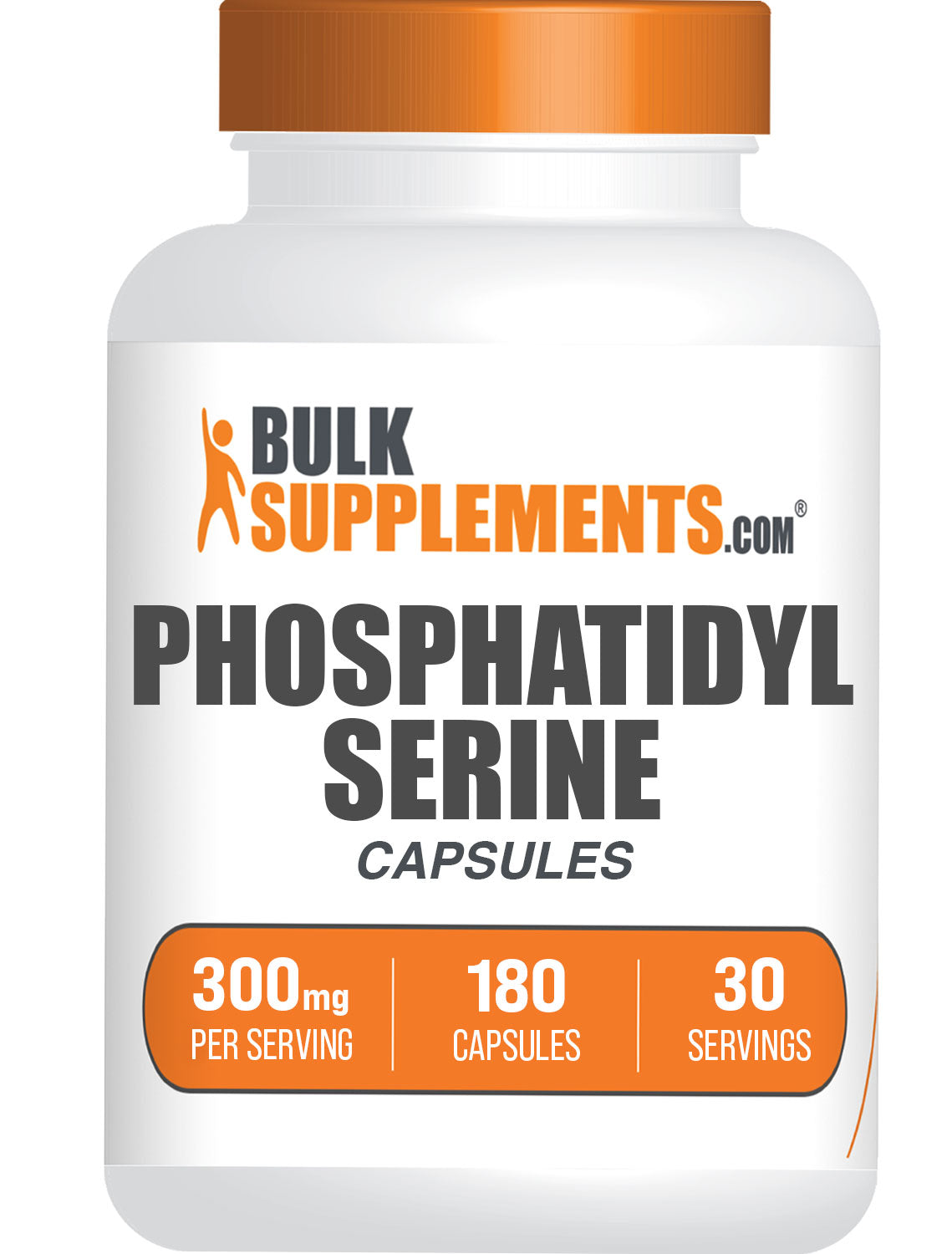 BulkSupplements.com Phosphatidylserine 180 capsules bottle image