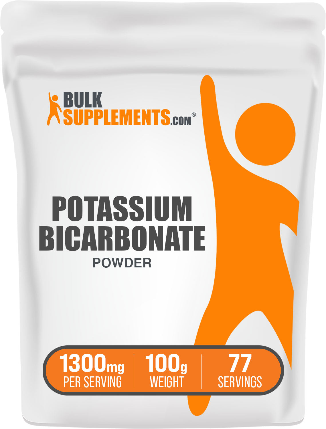 BulkSupplements.com Potassium Bicarbonate Powder 100g bag