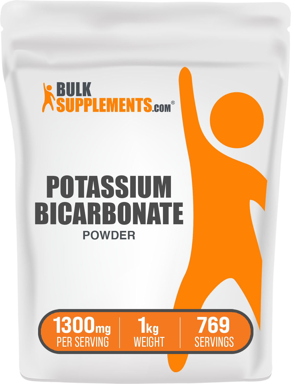 BulkSupplements.com Potassium Bicarbonate Powder 1kg bag