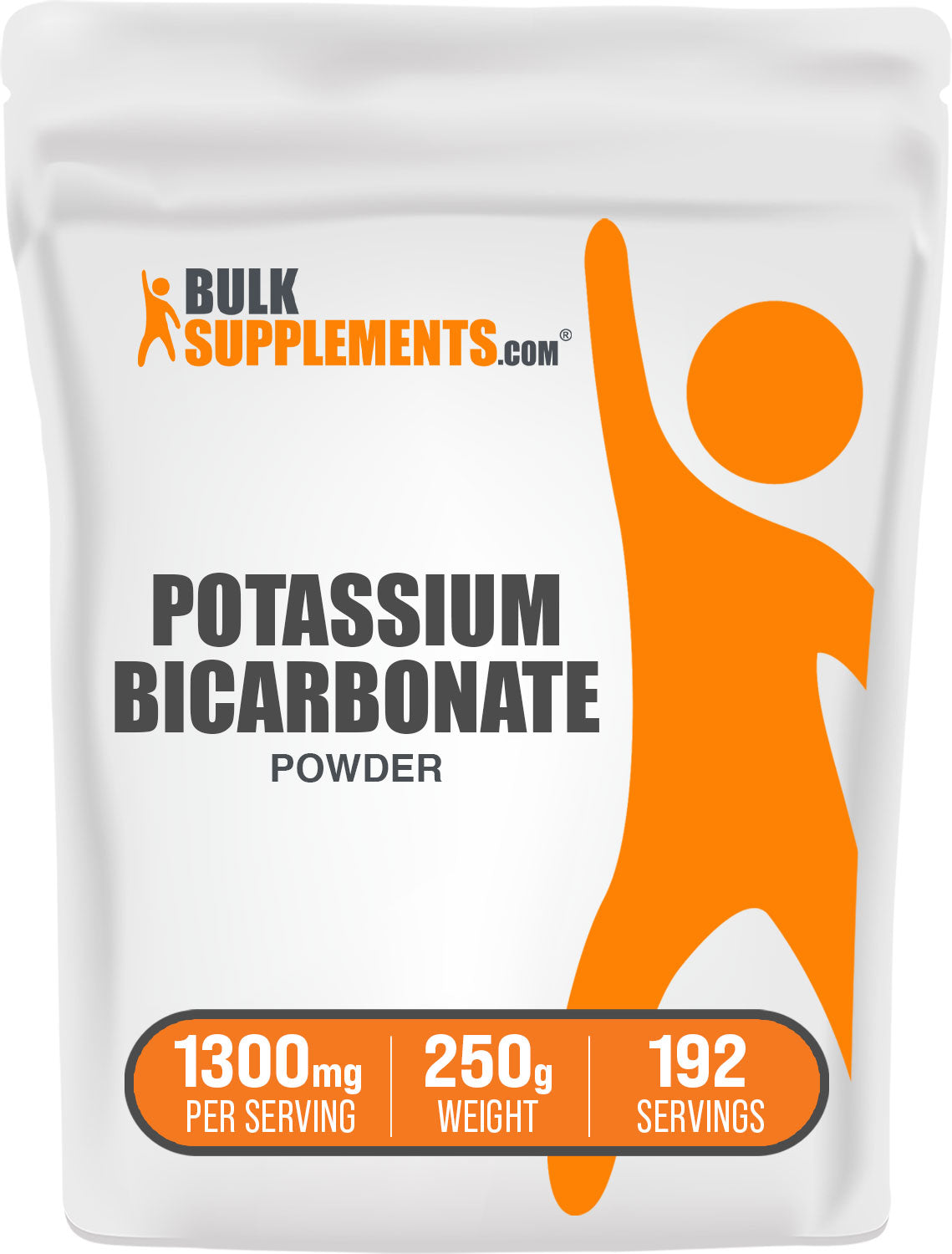 BulkSupplements.com Potassium Bicarbonate Powder 250g bag