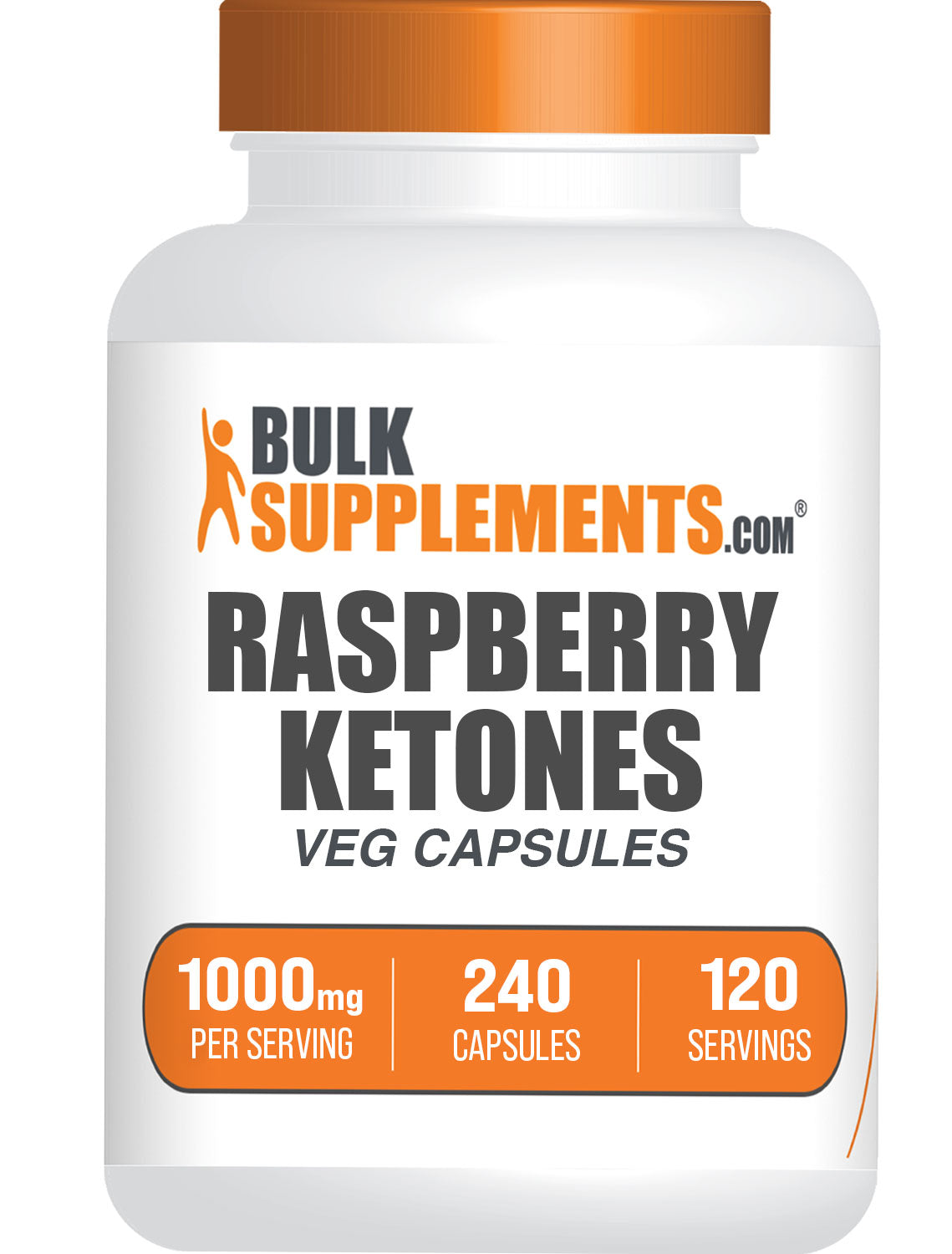 BulkSupplements.com Raspberry Ketones 240 capsules bottle image