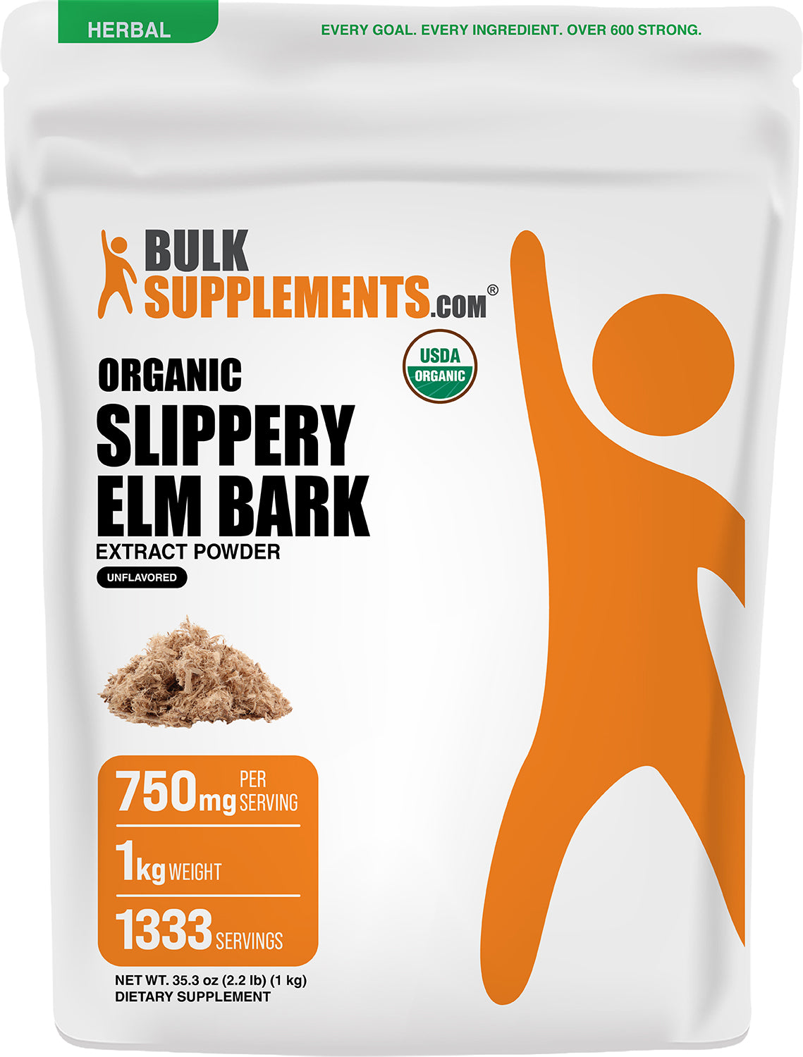 Slippery Elm Bark Extract Powder 1kg Main Image