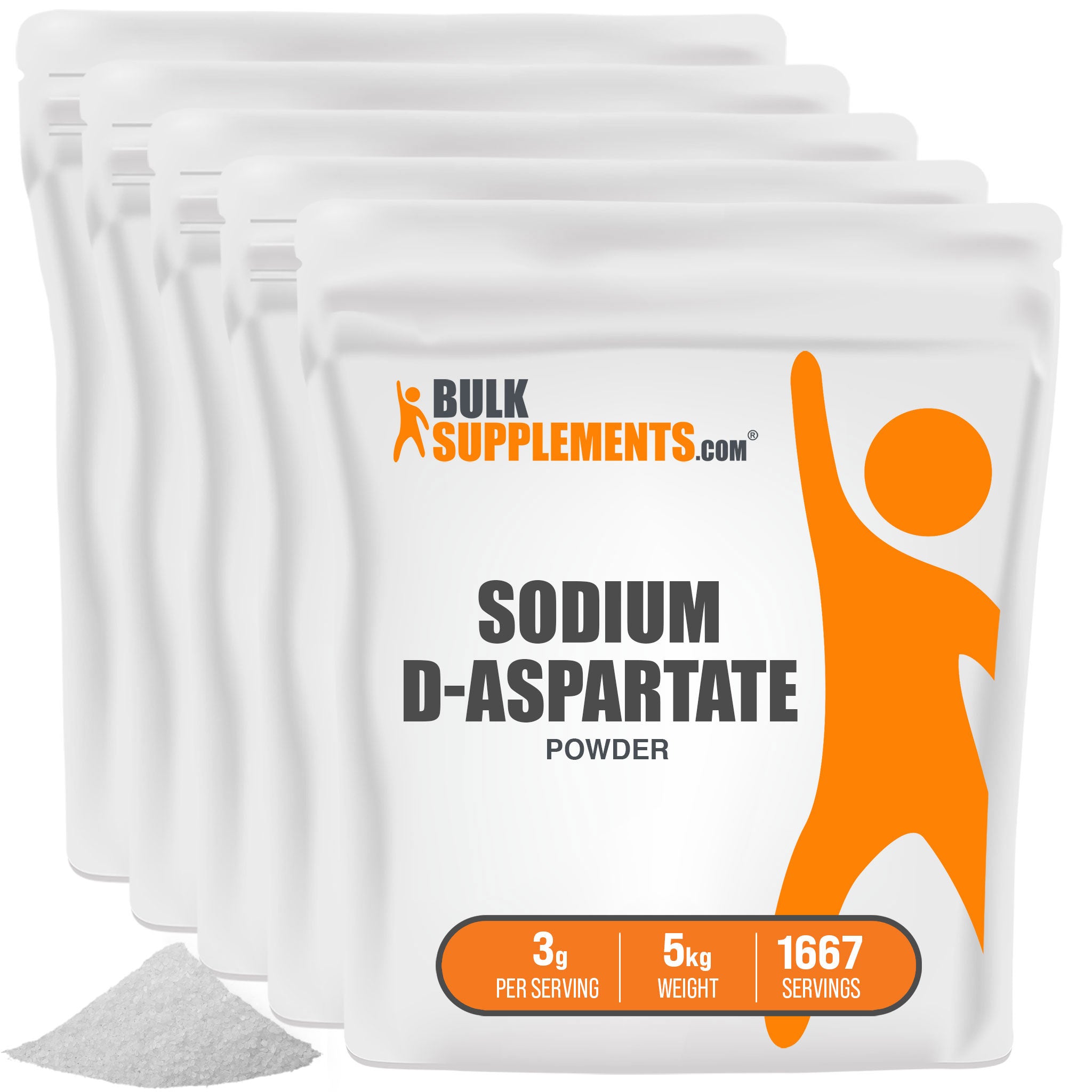 BulkSupplements Sodium D-Aspartate Powder 5kg bags