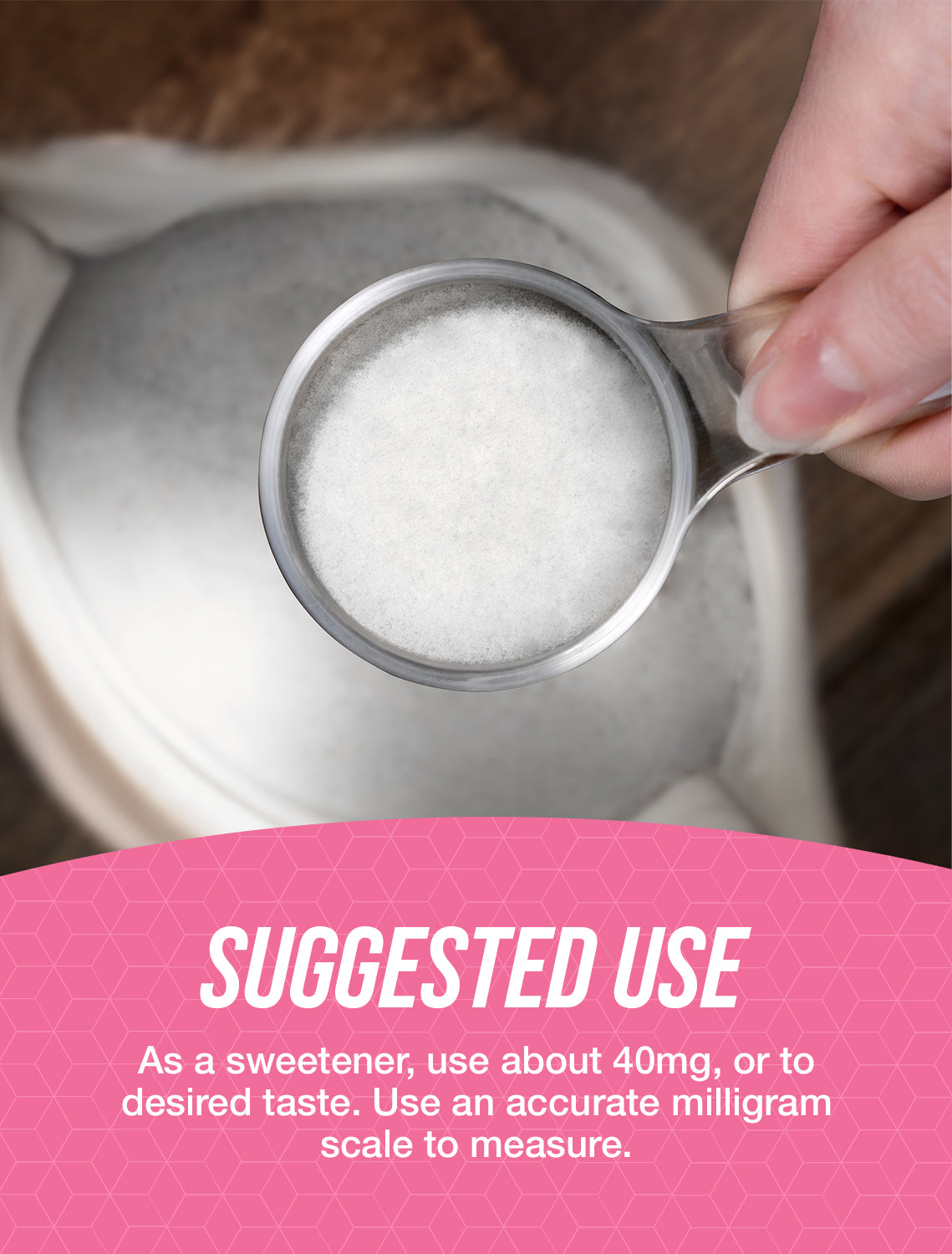 Stevia extract powder suggested use image